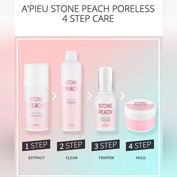 A'PIEU Stone Peach Pore Less Freshner KBeauty Korea 8.45 oz / 250 ml - Picture 5 of 5